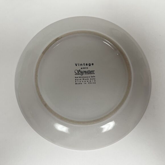 Signature Housewares Incorporated Vintage 2015 White Gold Cup Saucer "A" Initial - Picture 5 of 12